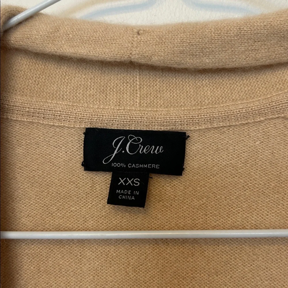 J. Crew Camel 100% cashmere camel Open Front Cardigan - Picture 4 of 6